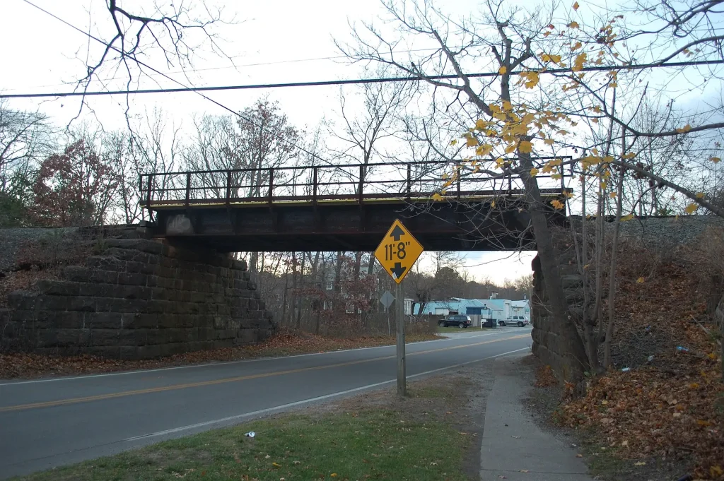 LIRR South Country Road Brookhaven Overpass in Brookhaven, New York