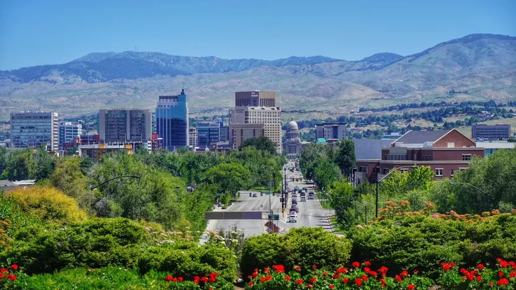 City skyline under blue sky during daytime in Boise, Idaho
