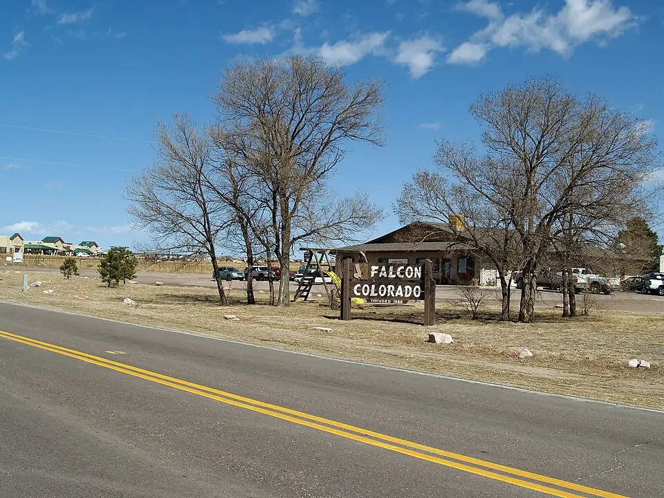 Falcon, Colorado, sign in Falcon, Colorado