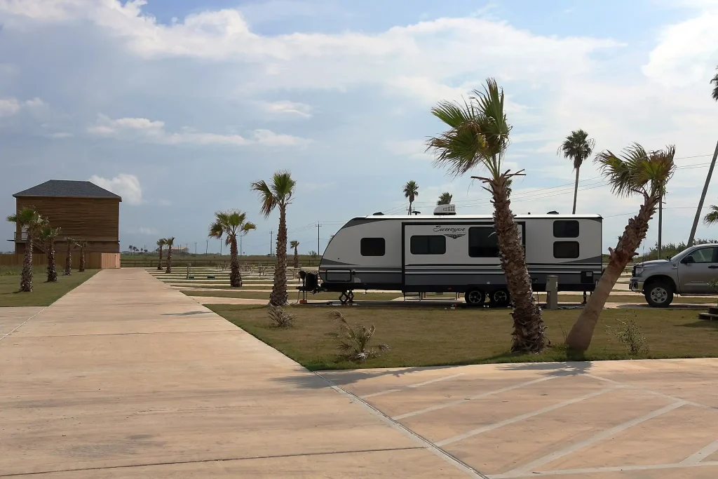 Freeport, Texas waterfront and harbor area