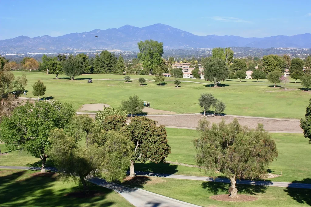 Photograph of the golf course at Laguna Woods Village, California
