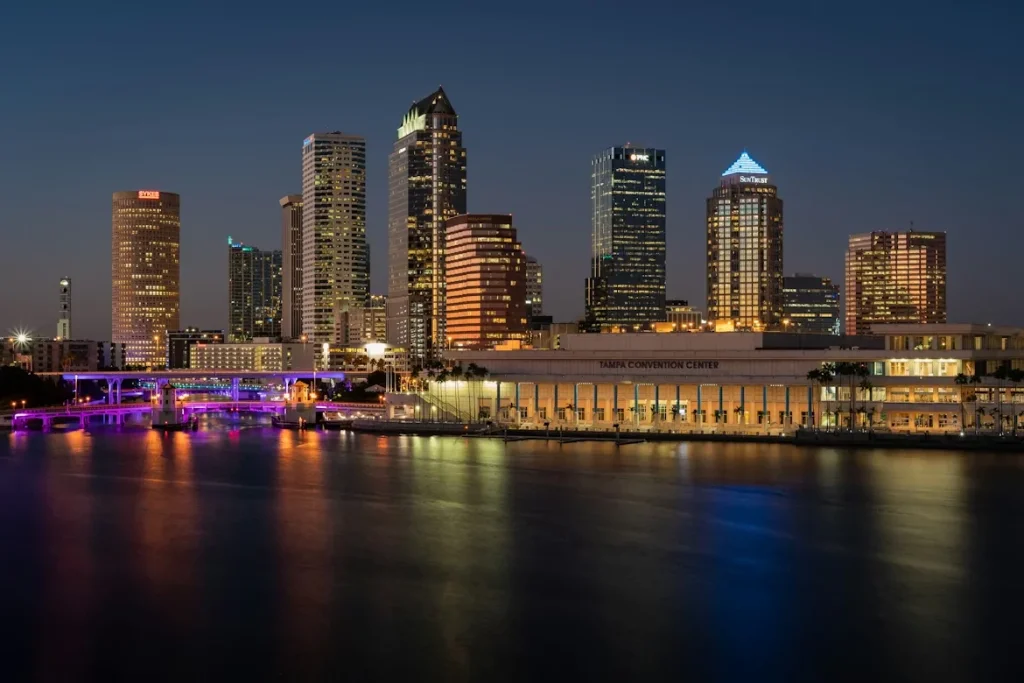 Buildings near the waterfront in Tampa, Florida