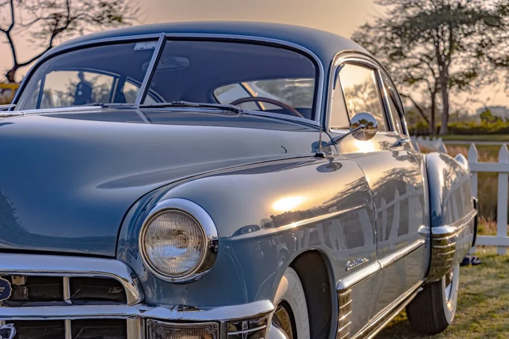 950 Cadillac Series 62 under golden sunset