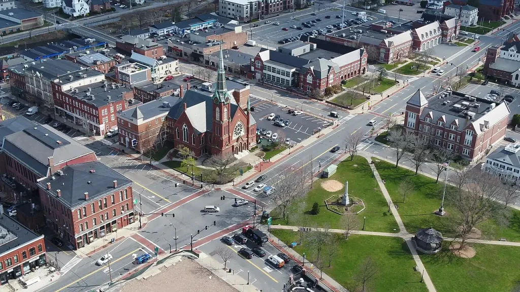 Natick Town Center in Natick, Massachusetts