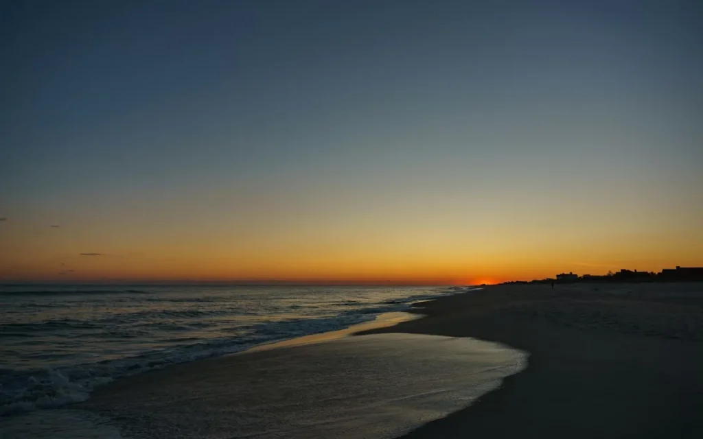 Beachfront scene in Southampton, New York