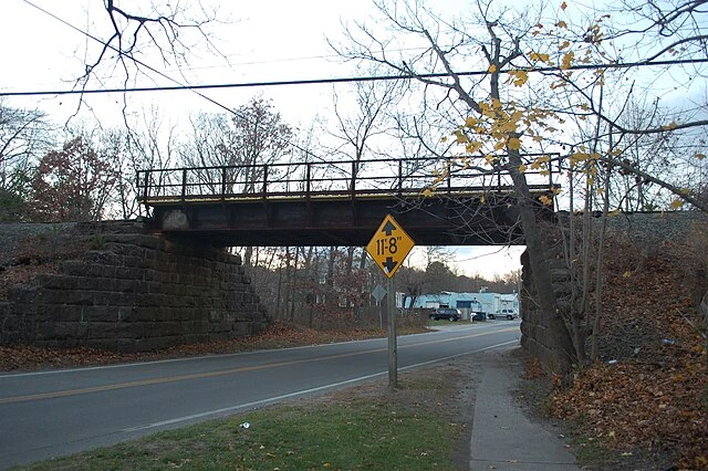 LIRR South Country Road Brookhaven Overpass in Brookhaven, New York