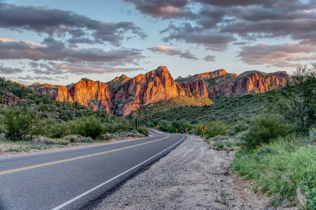 Rock formations in Mesa, Arizona
